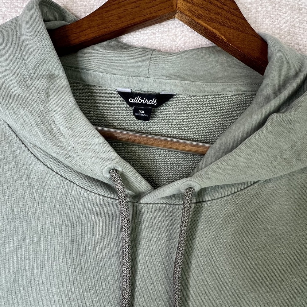 Allbirds R&R Hoodie XXL Hazy Pine Organic Cotton Hemp Pullover Sweatshirt - Picture 4 of 9